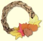 Paper Bag Wreath